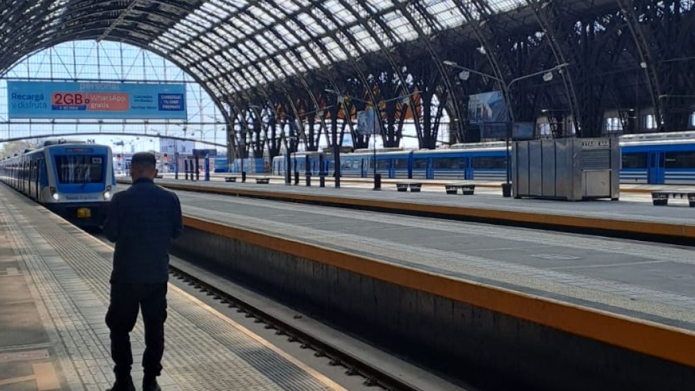 Vigiladores de trenes en retención de tareas