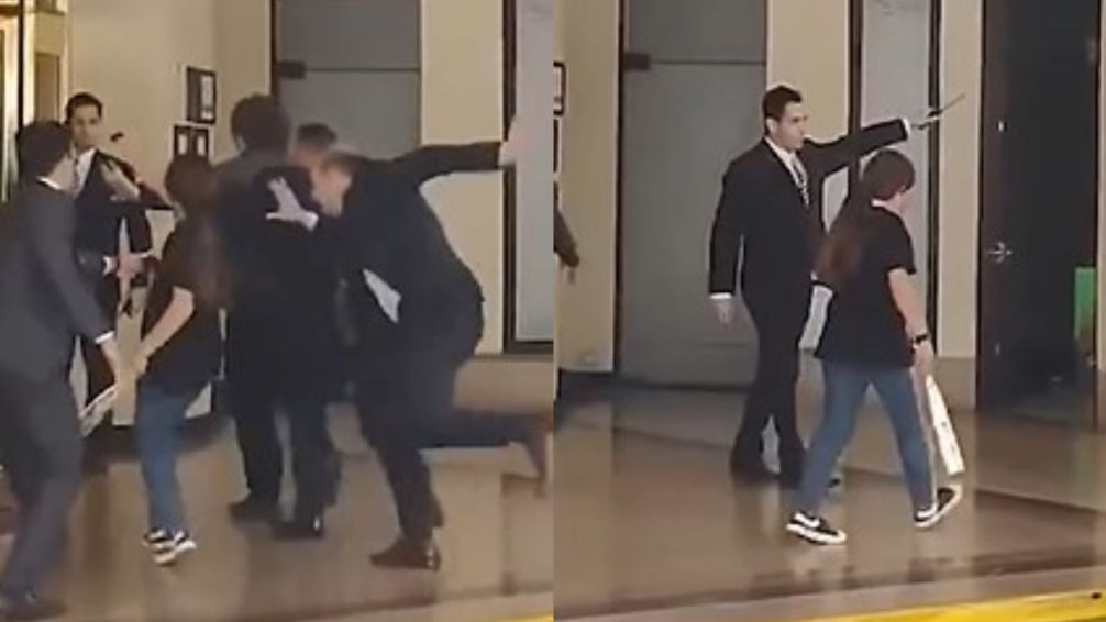 ¿Milei en peligro?: Una joven llegó a centímetros del presidente electo sin ser vista por la custodia