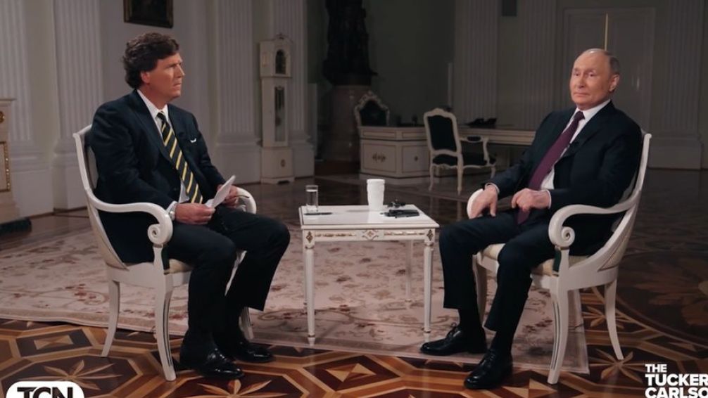 Tuker Carlson entrevistó a Vladimir Putin 