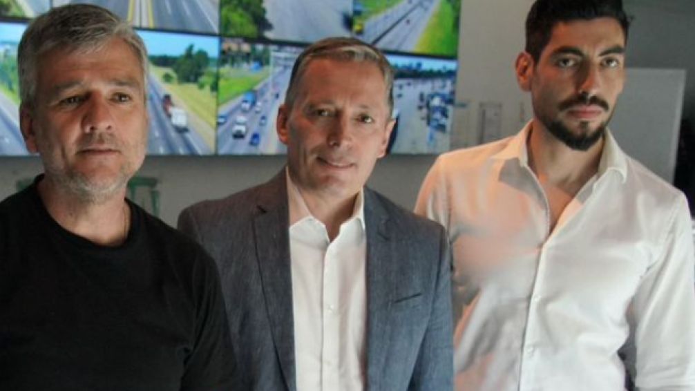 Fernando Gray  se reunió con Facundo Moyano y Juan Zabaleta en el centro de monitoreo de AUBASA