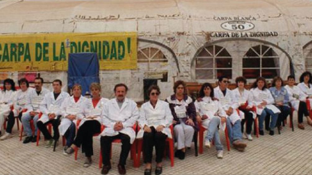 Nuevamente sin FONID, Ctera recuerda 27 años de la instalación de la Carpa Blanca