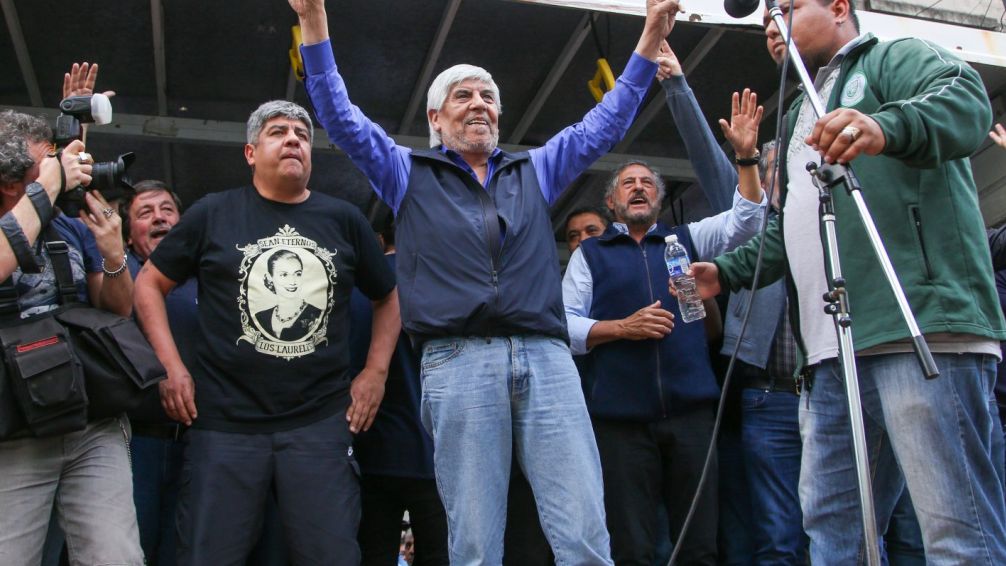 Hugo Moyano: 'se quieren quedar con los recursos naturales de todos los argentinos'