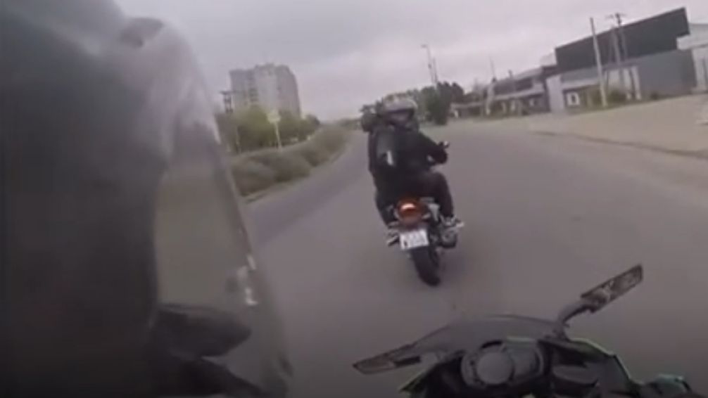 Asalto a motociclista fue filmado por la propia víctima
