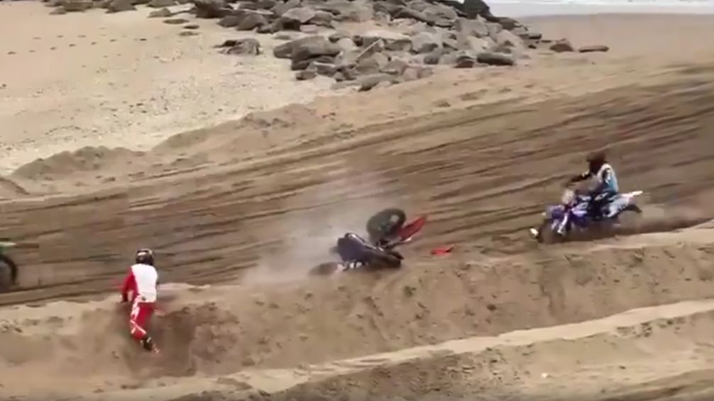 Mar del Plata: brutal accidente en prueba de Enduro