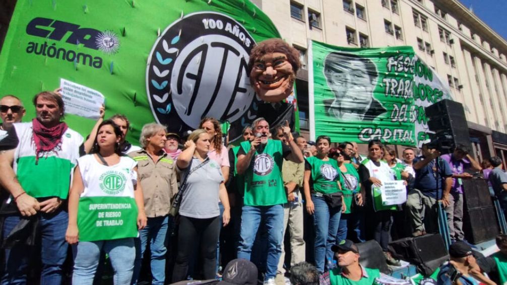 ATE convoca a un paro nacional este miércoles y marcha al Congreso en defensa de los jubilados