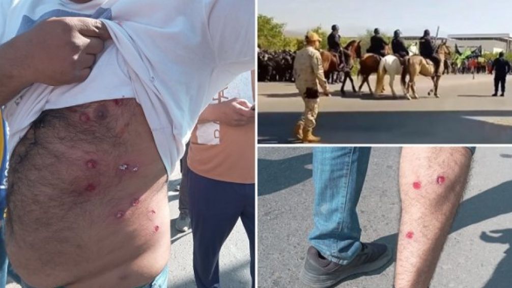 Jujuy: la Policía reprime con balas de goma a trabajadores de la UOCRA 