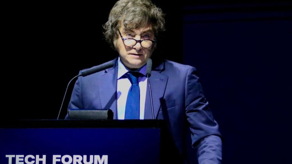  Milei en el TechForum Argentina: 'No hay que temer a la flexibilidad laboral ni al progreso tecnológico'