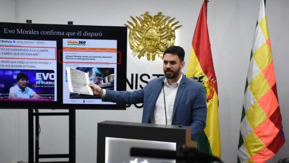 Atentado contra Evo: El Gobierno acusó a Morales de escaparse a los tiros de un control policial