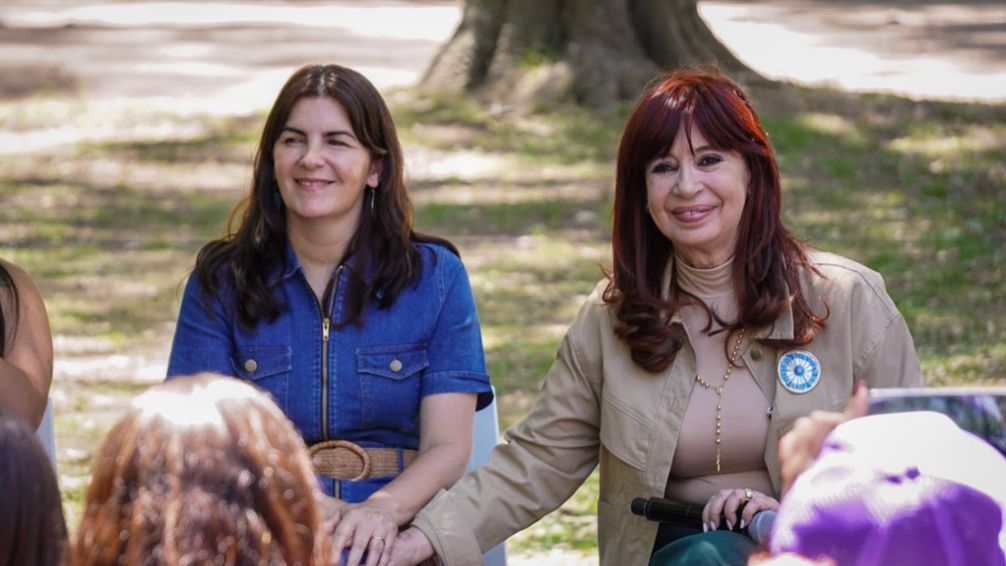 Cristina Fernández y Mariel Fernández juntas en Moreno