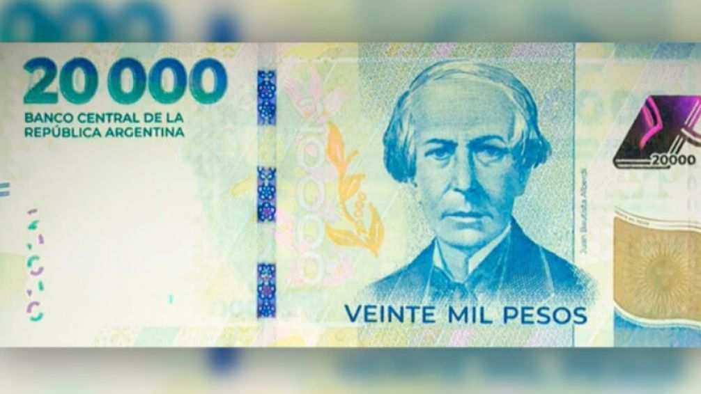 Presentaron el billete de $20 mil, el de mayor denominación en el país
