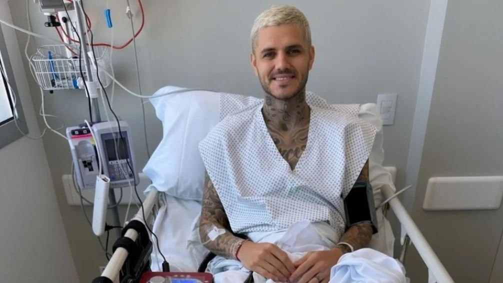 Con la artroscopía realizada de forma satisfactoria, la recuperación de Mauro Icardi puede demorar de 6 a 8 meses.