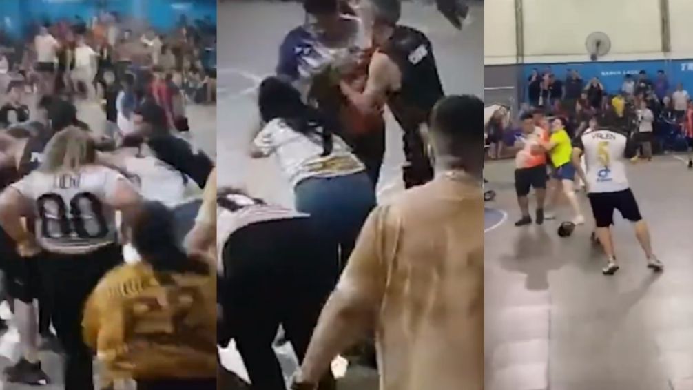 Escándalo en Burzaco: partido de baby fútbol terminó a las piñas