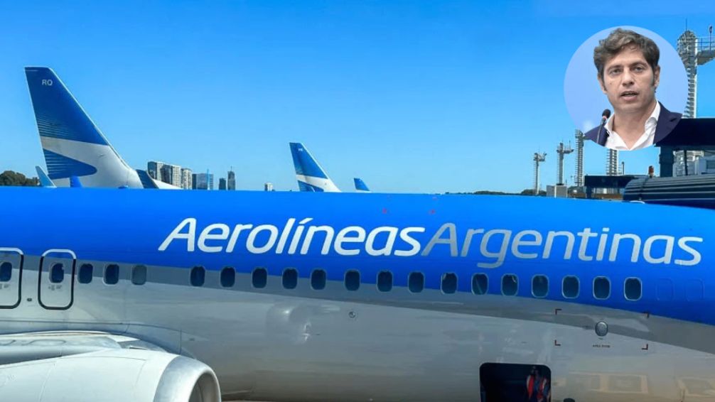 Kicillof desató una polémica y se anotó para que la Provincia se haga 'cargo de Aerolíneas Argentinas'
