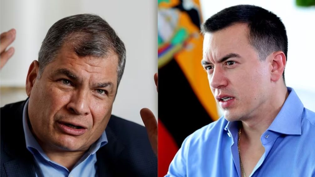 Duro cruce entre Rafael Correa y Daniel Noboa: 'Mejor dedícate a la carpintería'