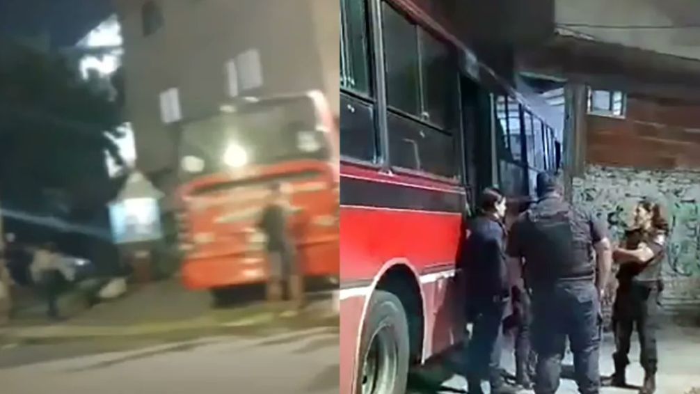 Violento intento de robo termina con un colectivo incrustado contra una casa