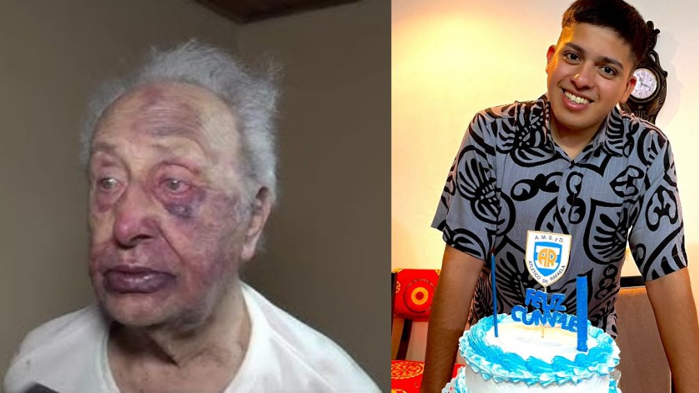 El gran gesto de un hincha de Atlético Rafaela con el abuelo al que le robaron todo en Sarandí 