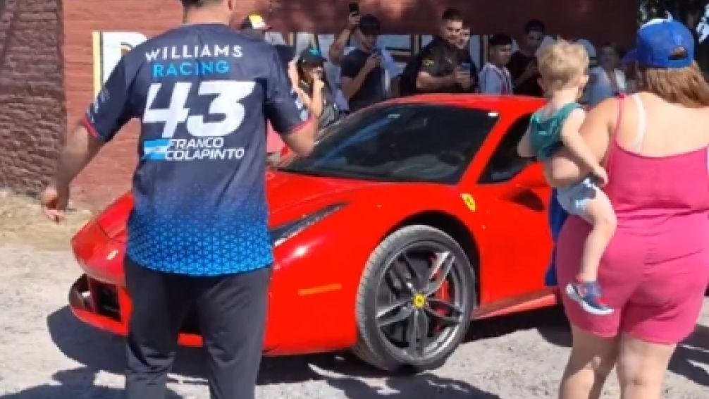 La Ferrari de Franco Colapinto: el superdeportivo que sorprendió en Zárate