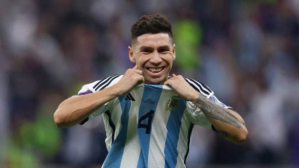 Campeón del mundo. Montiel marcó el penal que le dio el título a la Selección Argentina en Qatar.