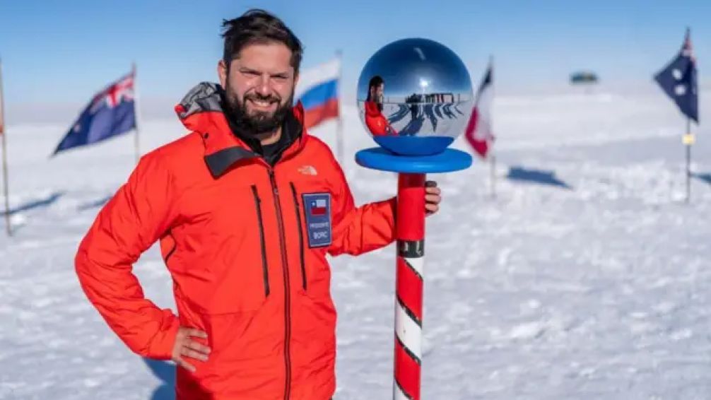 Boric visitó el Polo Sur y ratificó el reclamo de soberanía chileno