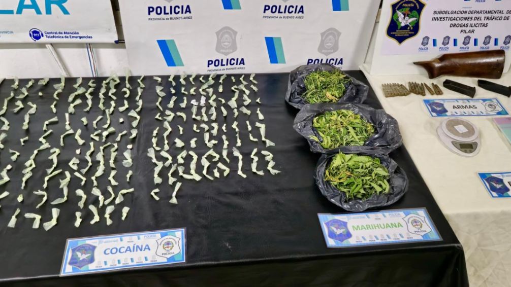Desbaratan búnker de venta de drogas en Derqui