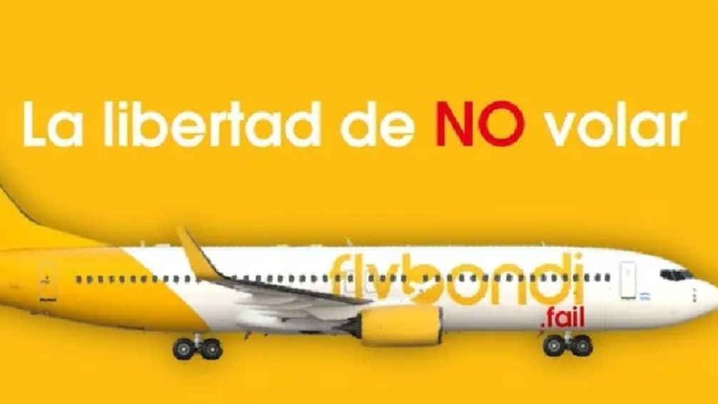 Flybondi envió una carta documento a los creadores de la página que divulga los problemas que tiene la aerolínea 