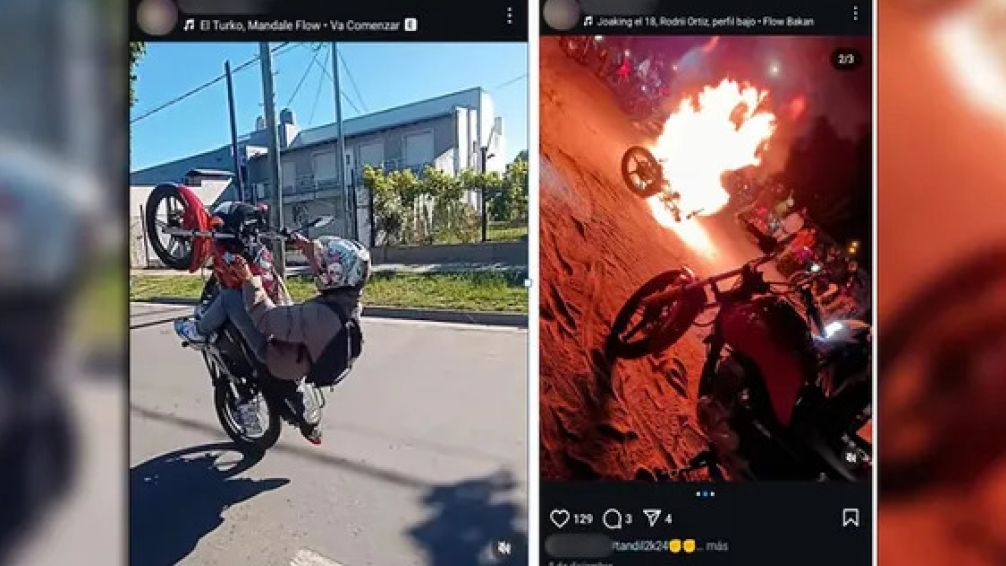 Tandil: robaban motos para quemarlas y alardear en redes sociales