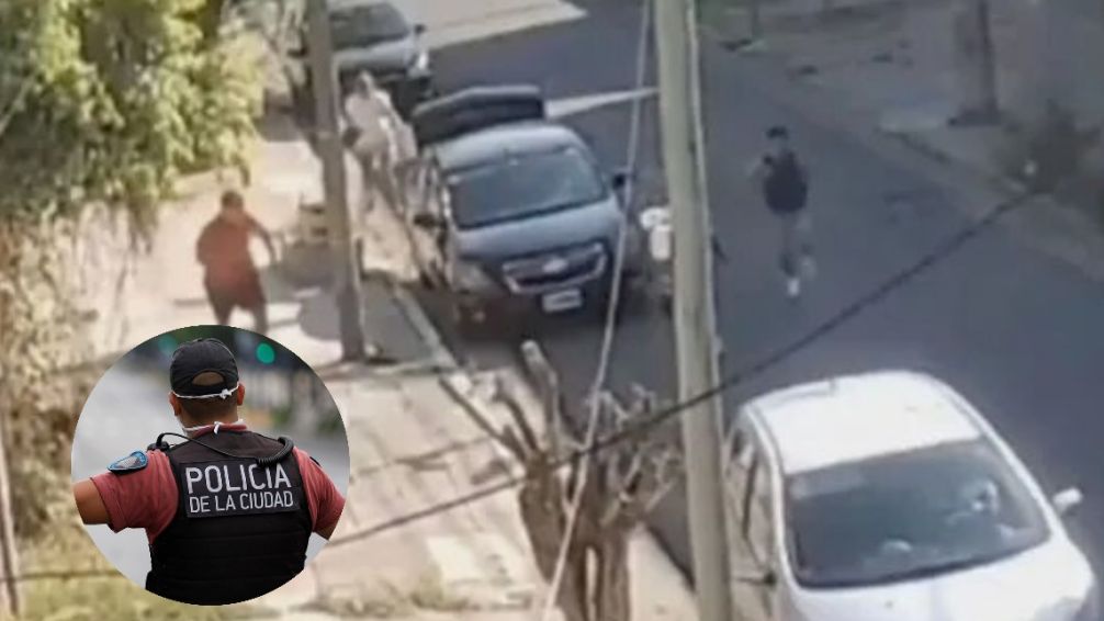 VIDEO: policía de la Ciudad se tiroteó con ladrones en La Matanza e hirió a uno de ellos