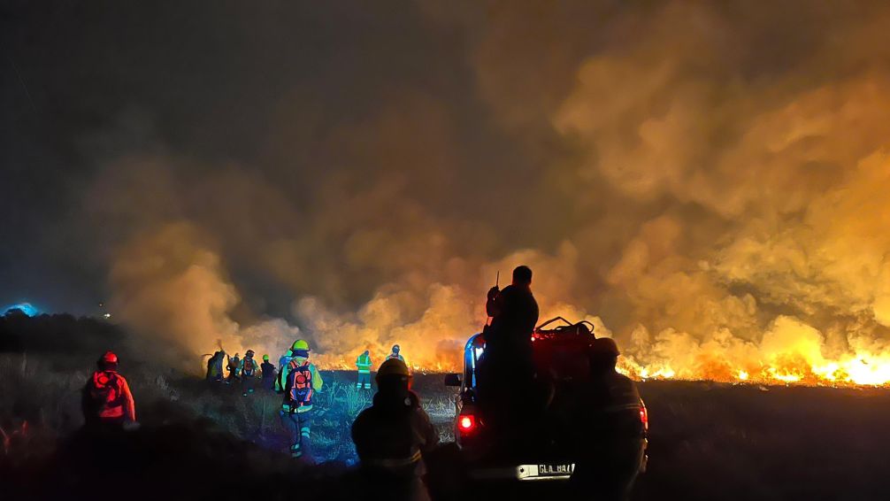 Impactante incendio azotó la Reserva Natural de Punta Lara
