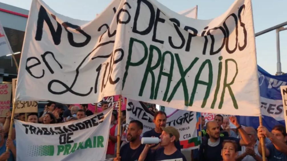 Corte en Panamericana: trabajadores de Linde Praxair rechazan despidos y advierten nuevas medidas