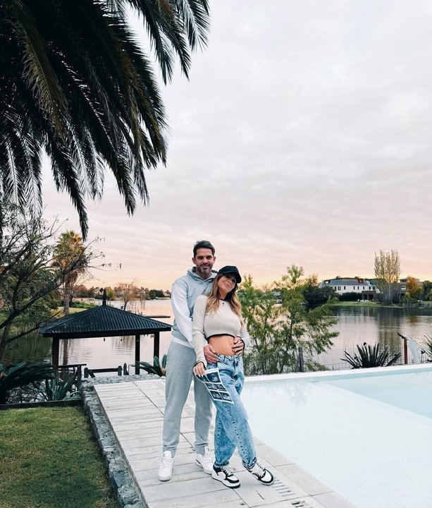 Fernando Gago y Verónica Laffitte esperan su primer hijo juntos