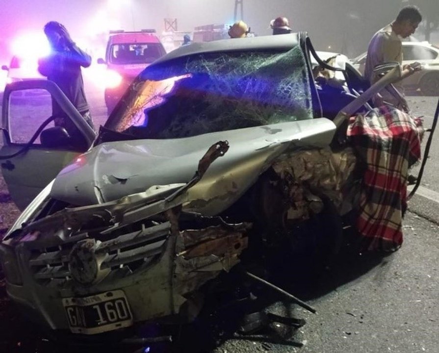 Locura en la Ruta 2: manejaba en contramano, chocó contra un auto y mató al conductor