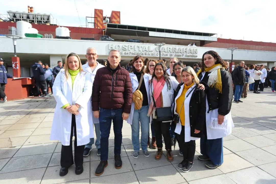 Conflicto del Garrahan: Fernando Gray llamó a defender la salud pública
