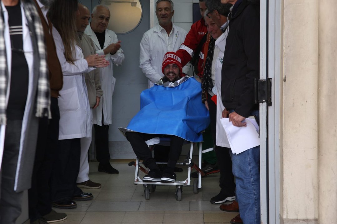 Pablo Grillo recibió el alta médica tras casi tres meses de internación