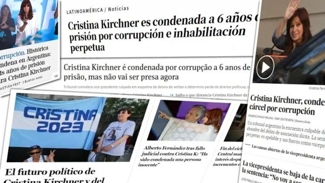Cómo reflejaron los medios internacionales la condena de Cristina Kirchner