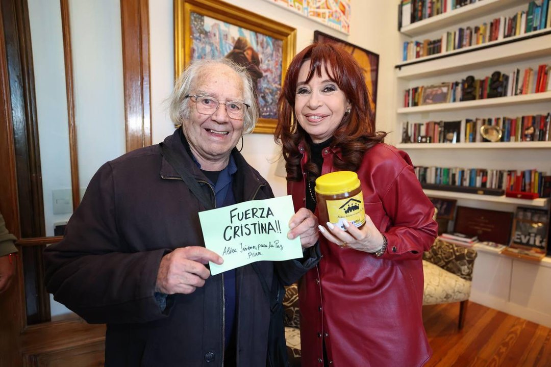 Adolfo Pérez Esquivel visitó a Cristina Kirchner tras el fallo de la Corte Suprema
