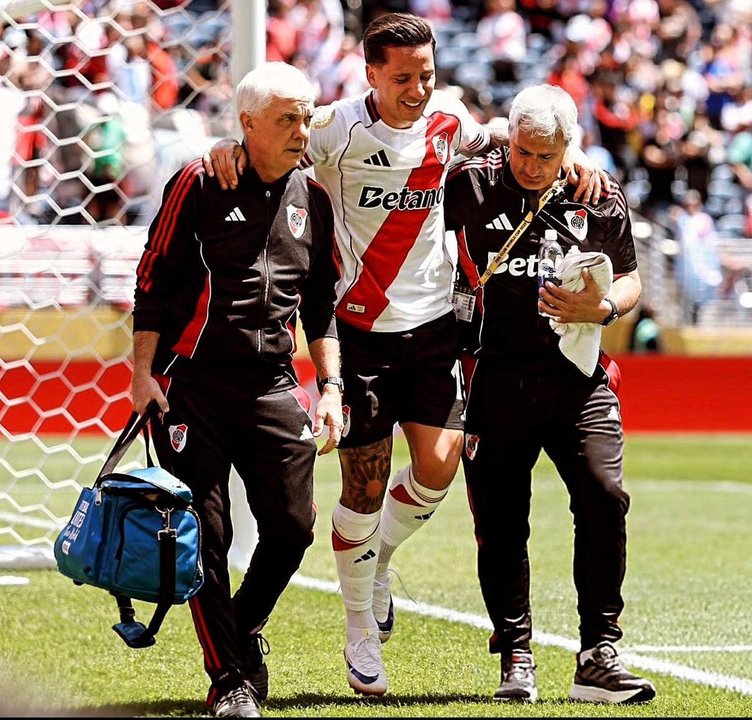 River sin Driussi: Esguince lo margina del Mundial de Clubes 2025