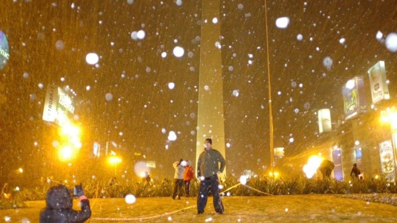 El SMN pronostica un lunes frío con posibilidad de nieve en Buenos Aires