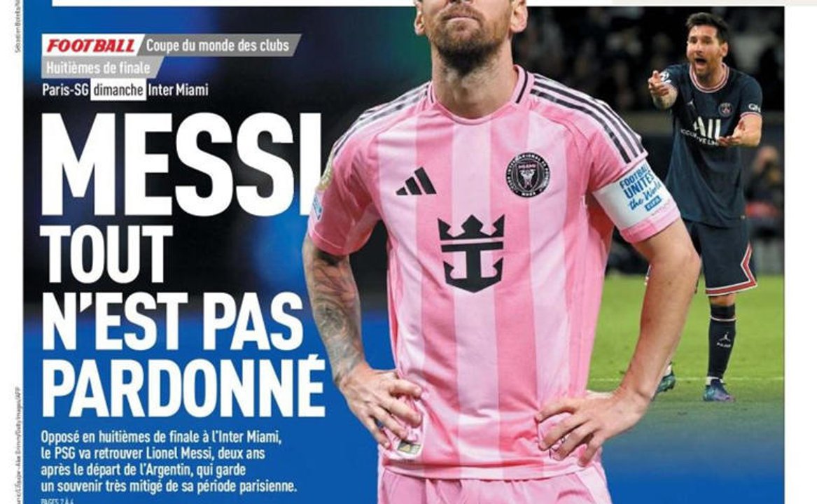 Medios franceses vs  Messi antes del cruce entre Inter Miami y PSG