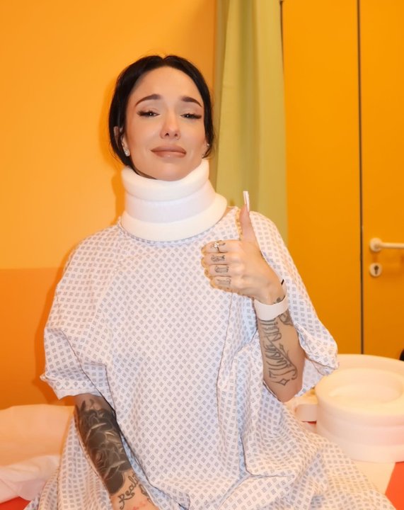 La Joaqui se lesionó en pleno show en Milán, pero no para la gira