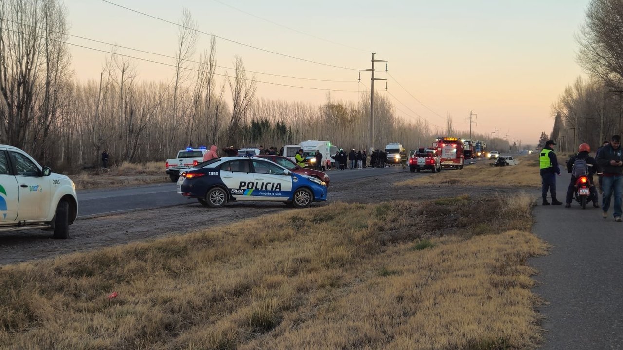 Dos muertos en un choque en cadena sobre la Ruta 7
