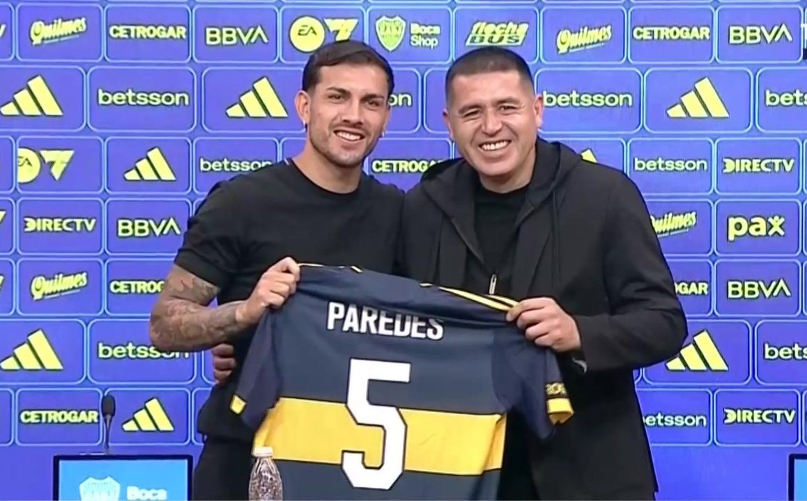 Refuerzo de jerarquía: Paredes se sumó a Boca y desató una fiesta en La Bombonera