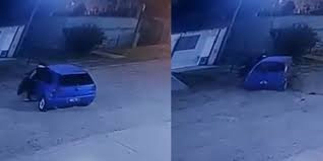 Insólito: robaron un auto y tuvieron que escapar empujándolo por varias cuadras