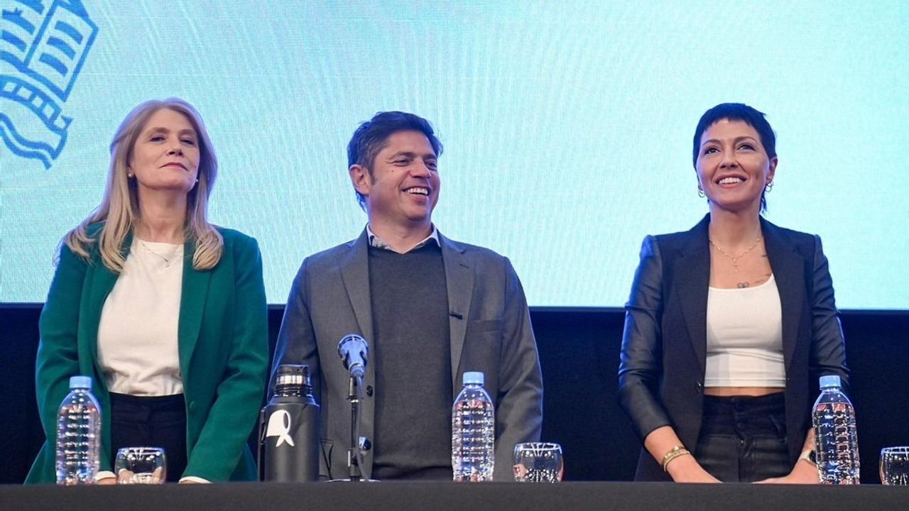 Kicillof y Mayra Mendoza coincidieron en un acto en Quilmes en medio de la interna peronista