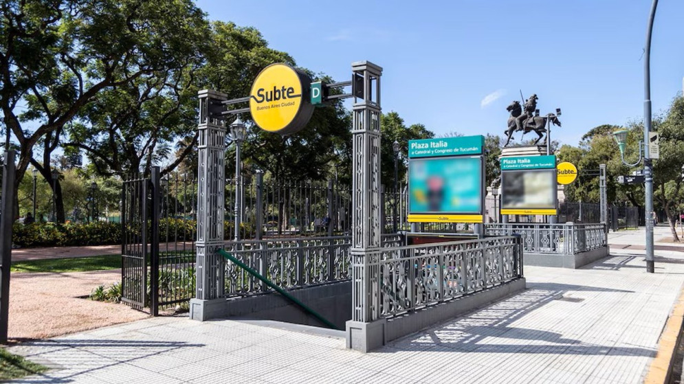 Línea D del Subte: Estación Plaza Italia fuera de servicio por 90 días