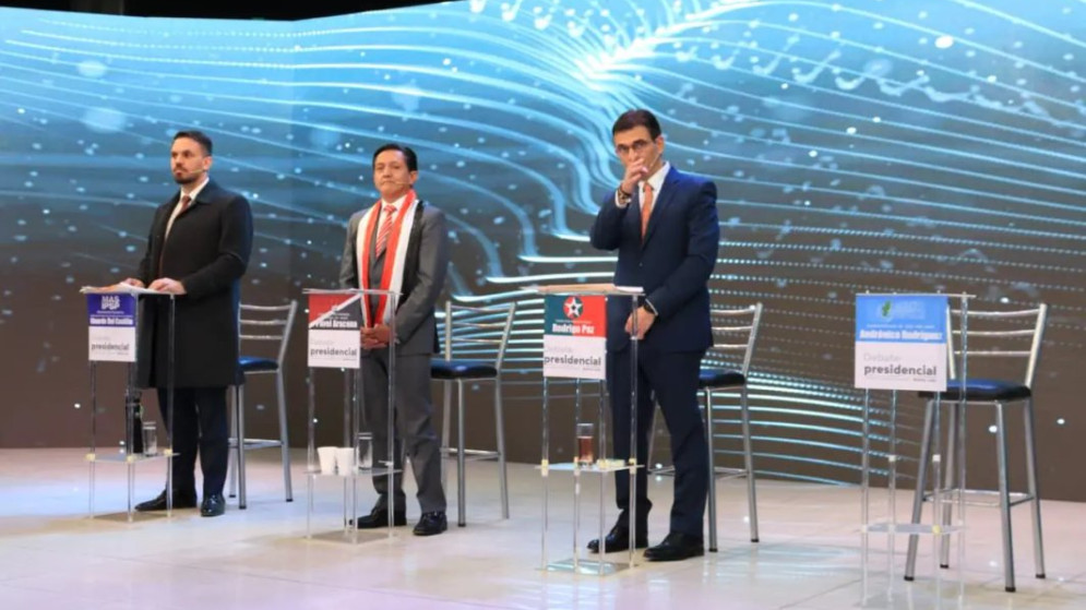 Con propuestas para salir de la crisis, sólo tres candidatos presidenciales participaron del último debate en Bolivia