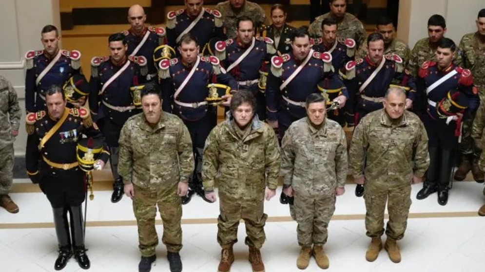 Sin ceremonia pública, Javier Milei recordó a San Martín en Casa Rosada