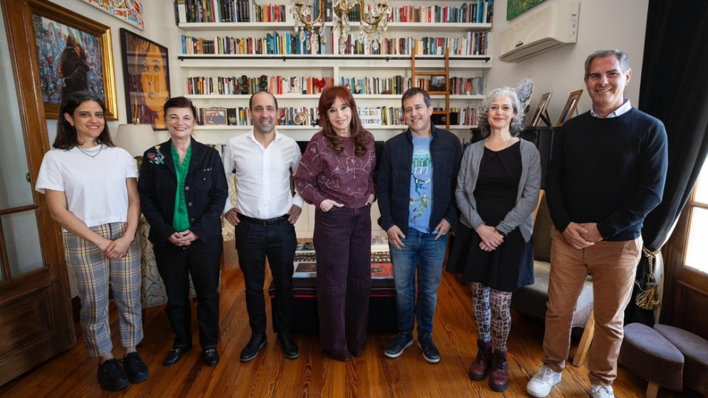 Cristina Kirchner recibió a candidatos porteños de Fuerza Patria