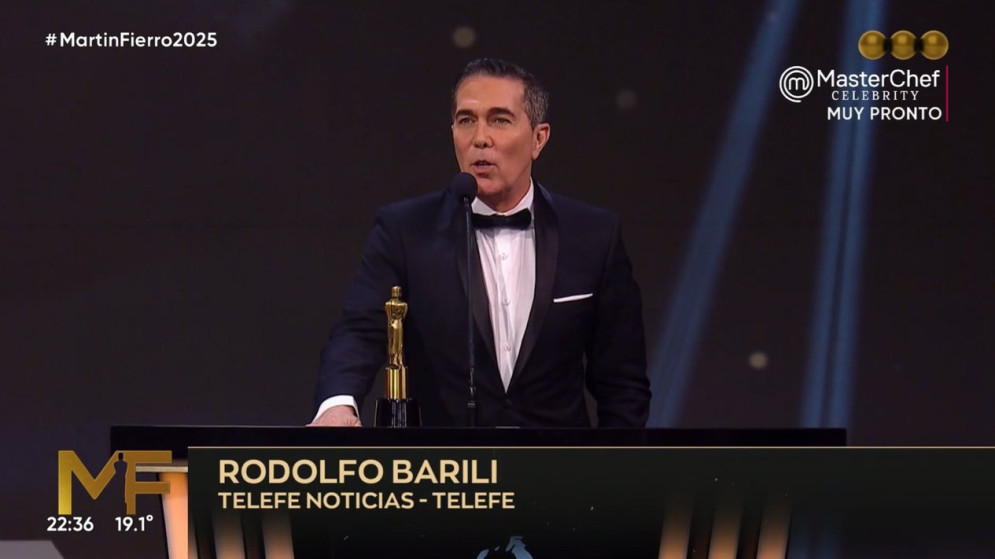 De los “sobres” a los narcos: Rodolfo Barili rompe el silencio en la gala de los Martín Fierro