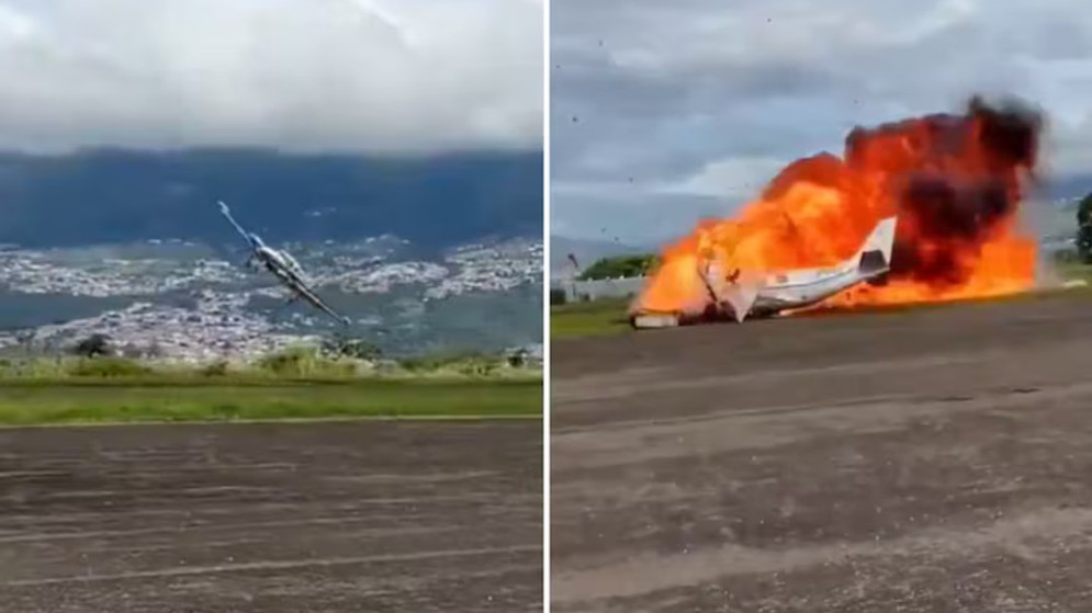 Tragedia en Venezuela: Mueren dos personas tras estrellarse una avioneta en el aeropuerto