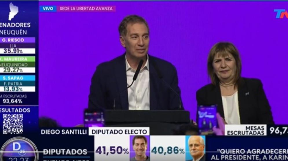 Santilli tras el triunfo de LLA: “La provincia eligió el cambio, ahora nos toca unirnos”